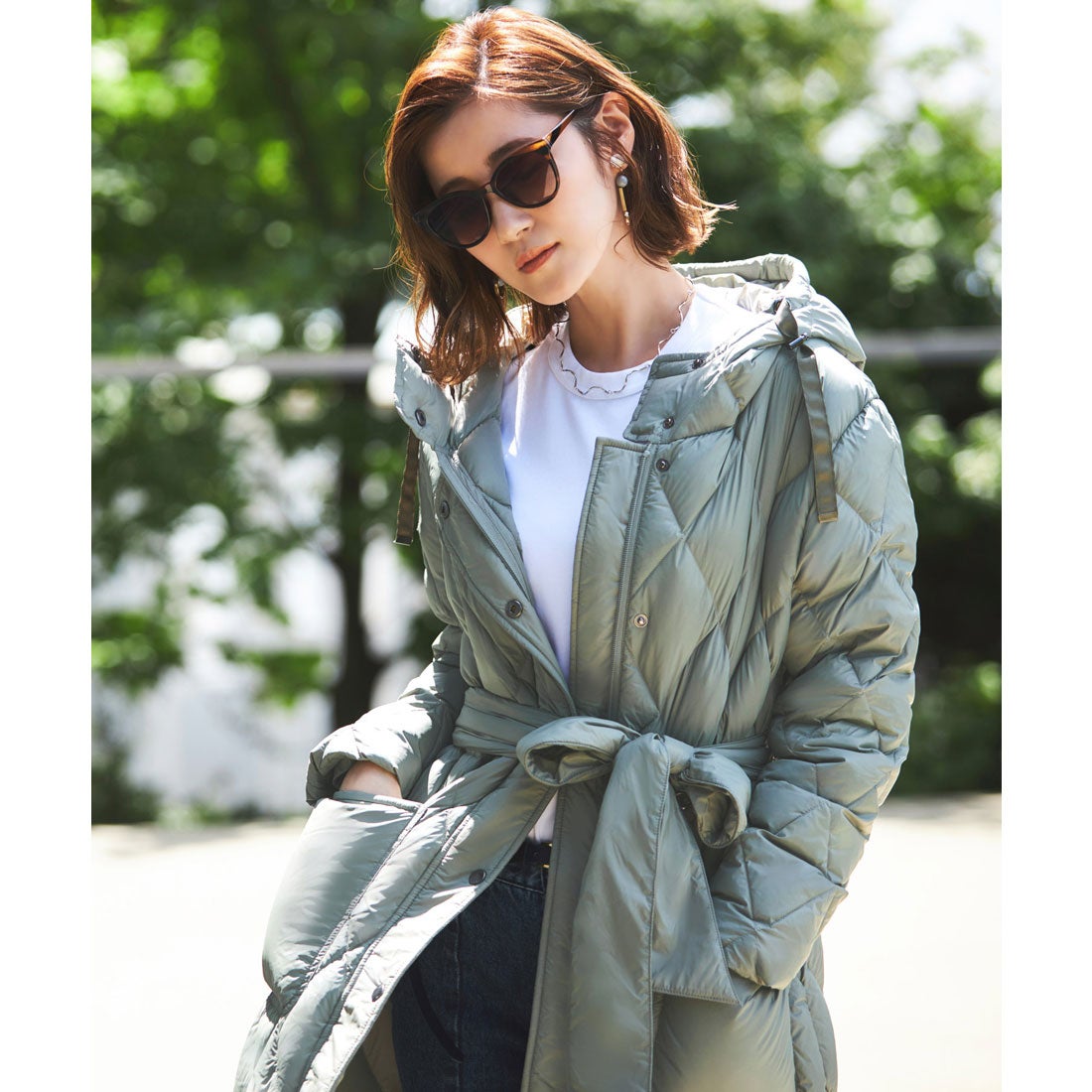 ルイルエブティック RUIRUE BOUTIQUE キルティングロングダウンコート
