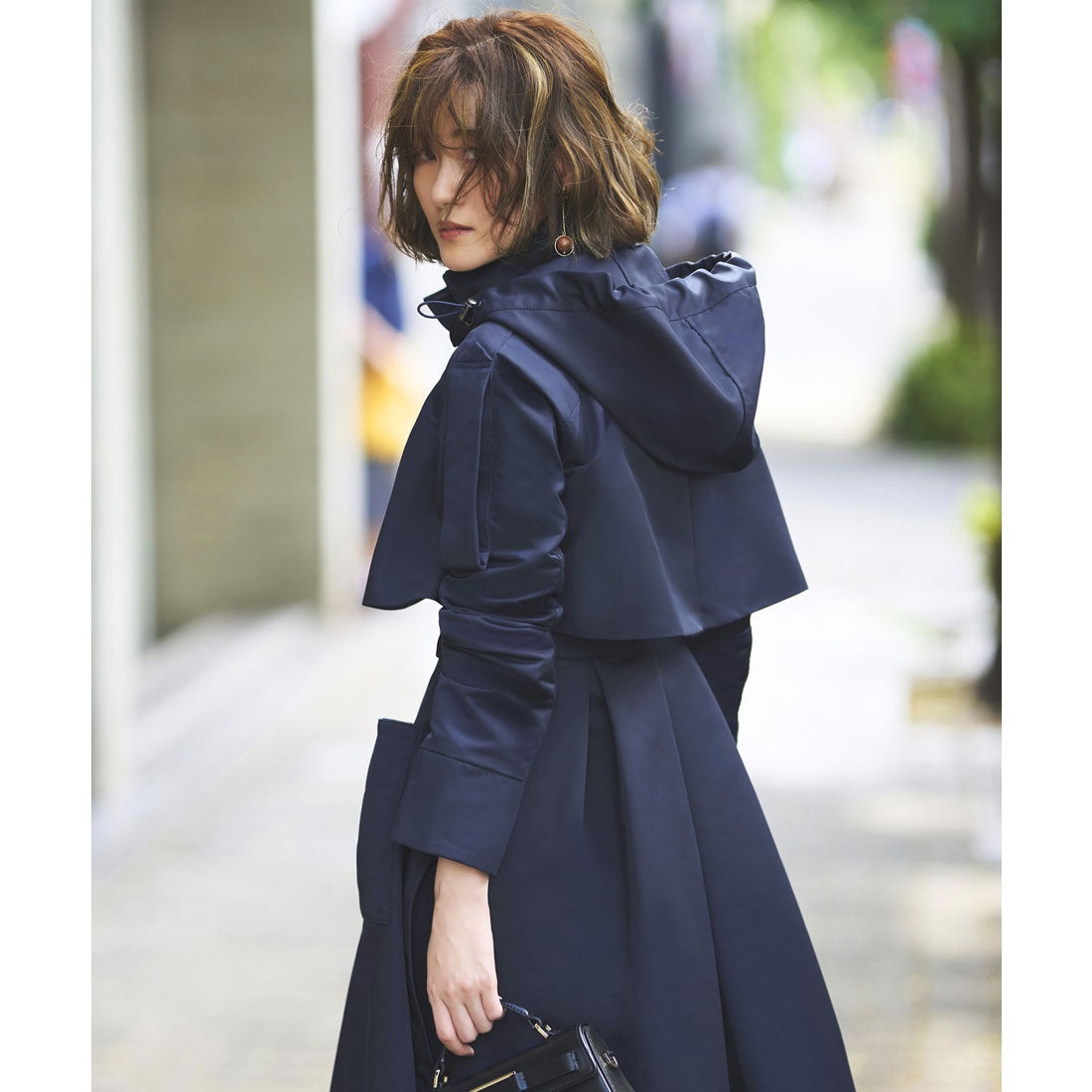 ルイルエブティック RUIRUE BOUTIQUE 2way 撥水 ｜ フードロング