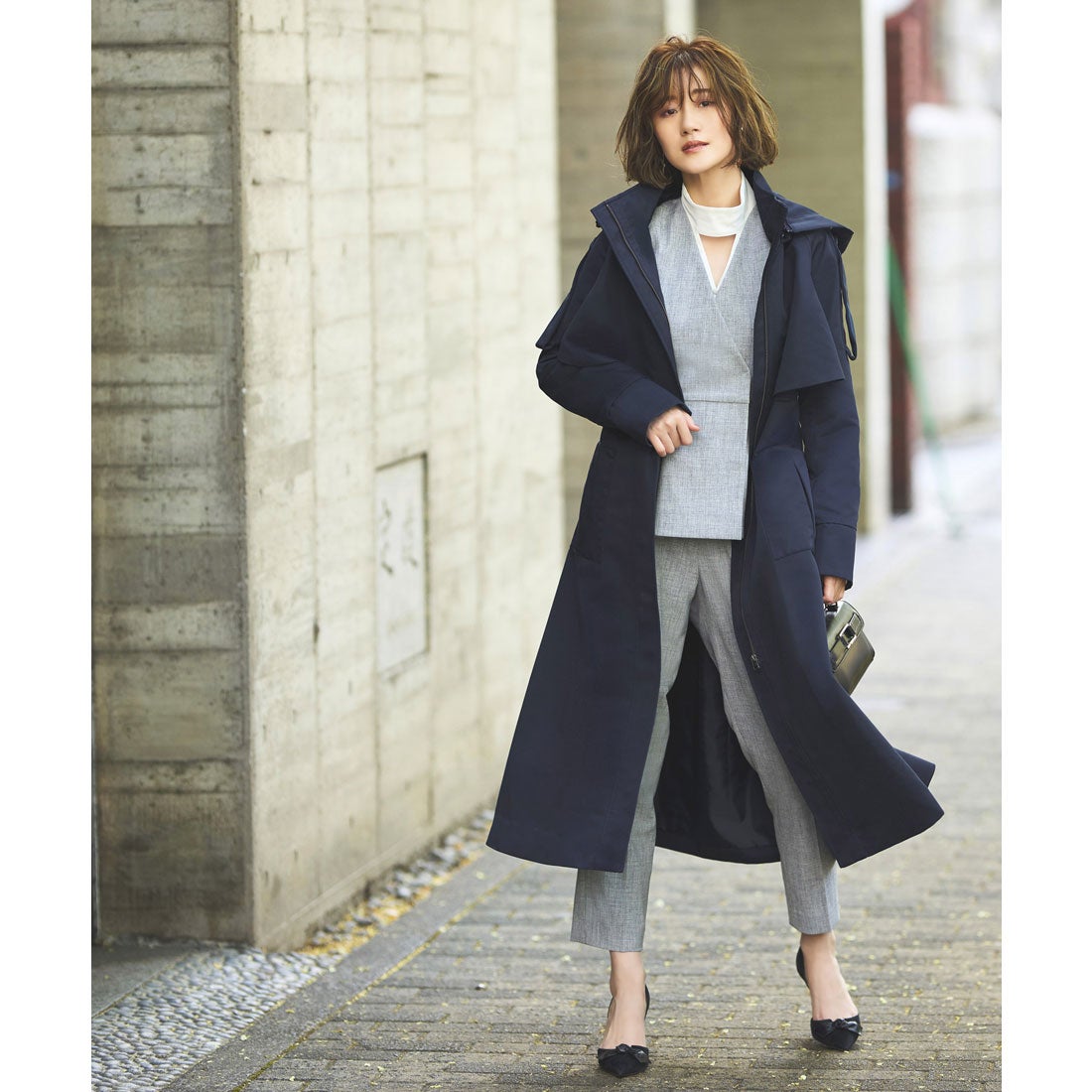 ルイルエブティック RUIRUE BOUTIQUE 2way 撥水 ｜ フードロング