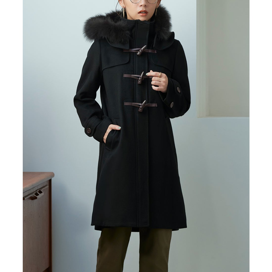 ルイルエブティック RUIRUE BOUTIQUE Super120'sウール フォックス