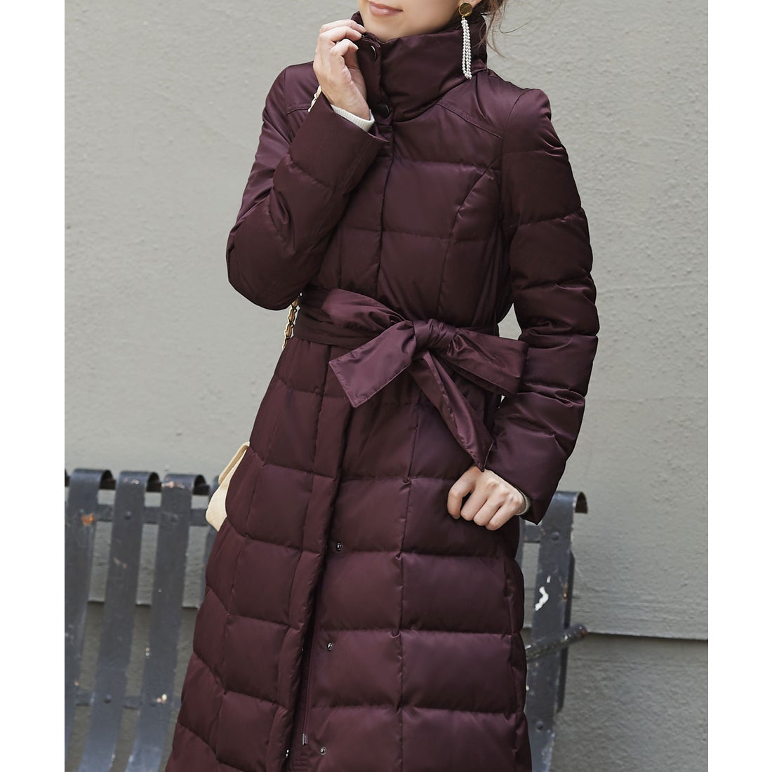 ルイルエブティック RUIRUE BOUTIQUE リバーシブルダウンマフラー付き