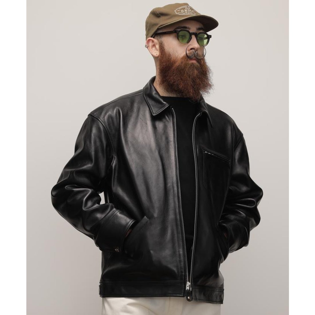 ショット Schott LEATHER TRACKER JACKET/レザートラッカージャケット