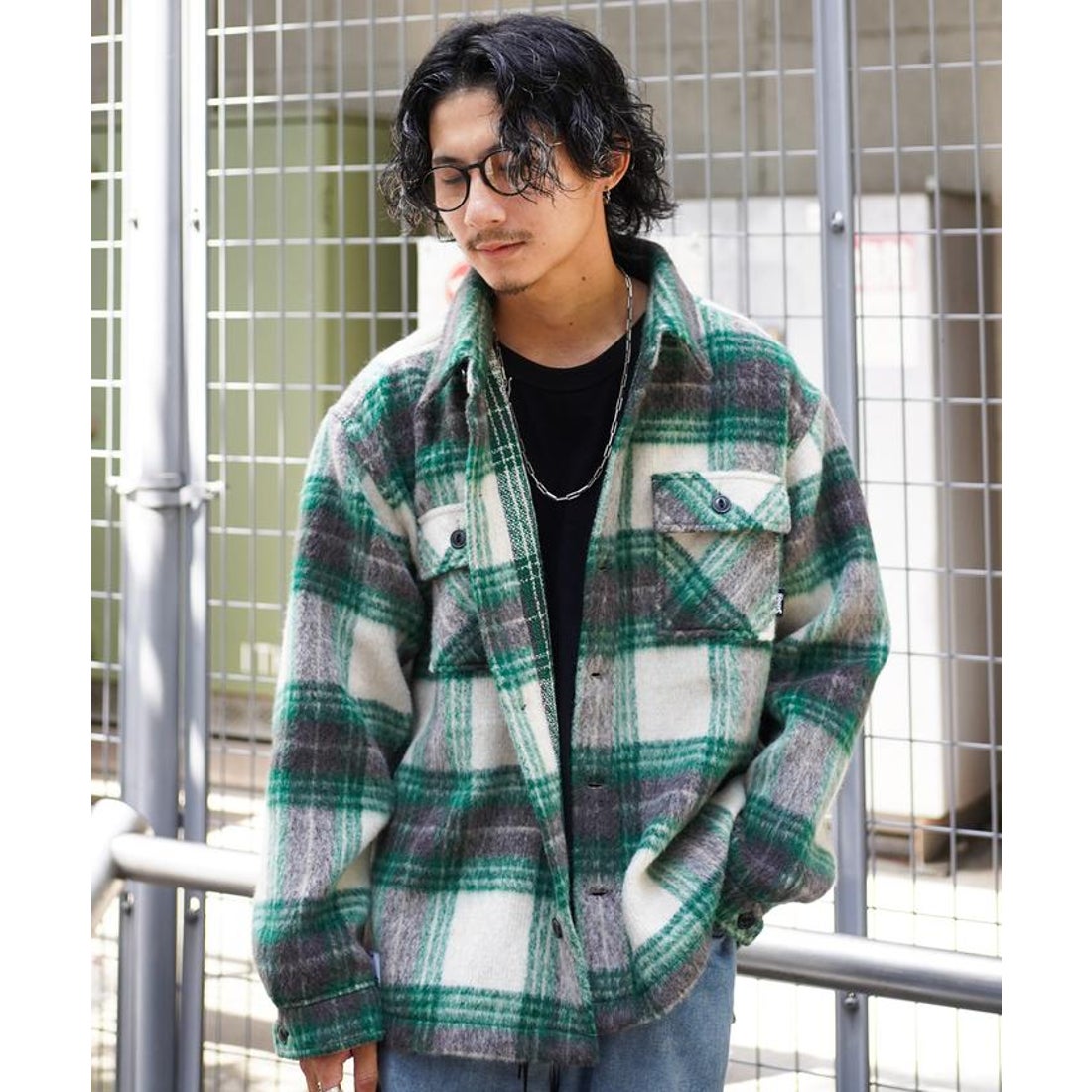 ショット Schott SHAGGY PLAID SHIRT/シャギー チェックシャツ