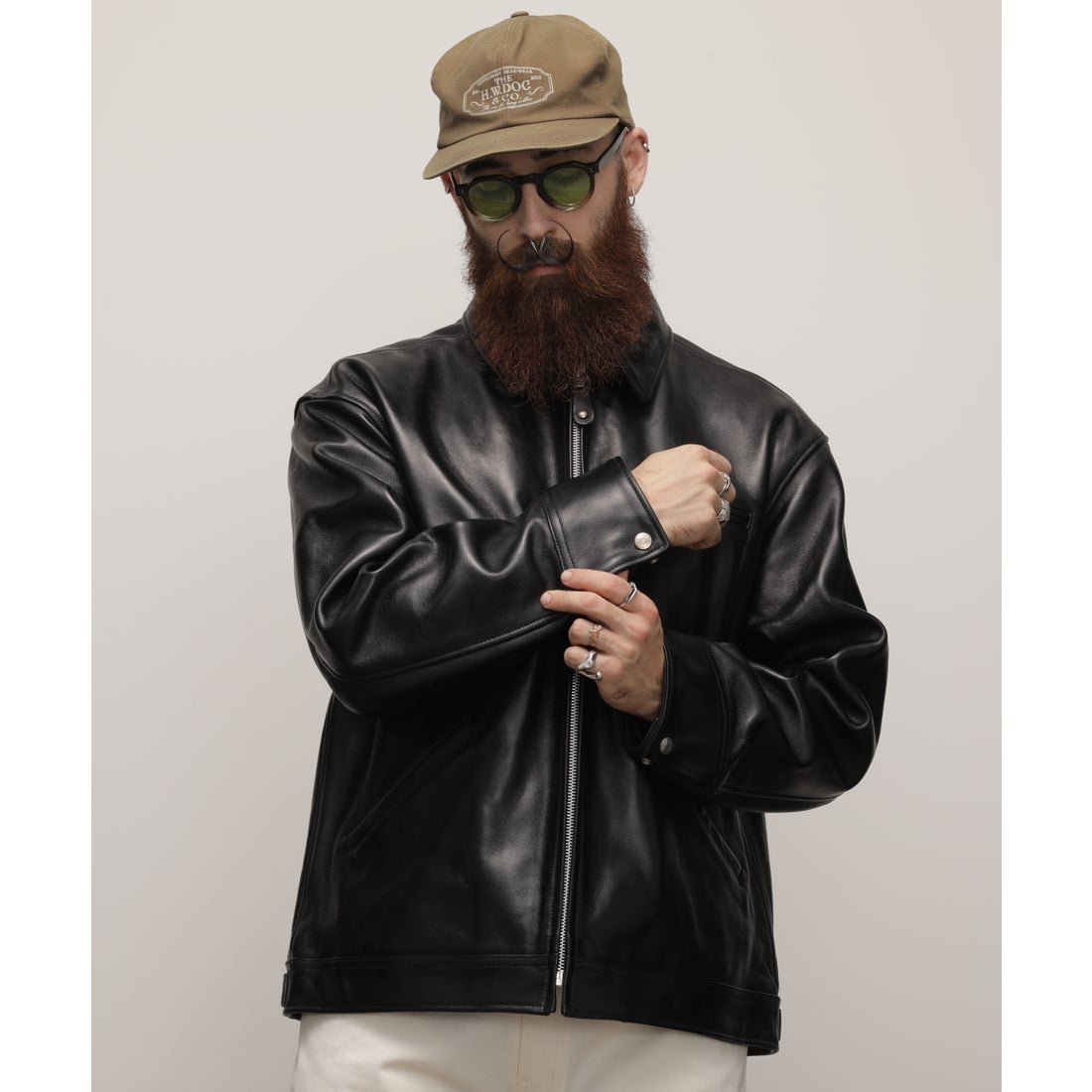 ショット Schott LEATHER TRACKER JACKET/レザートラッカージャケット