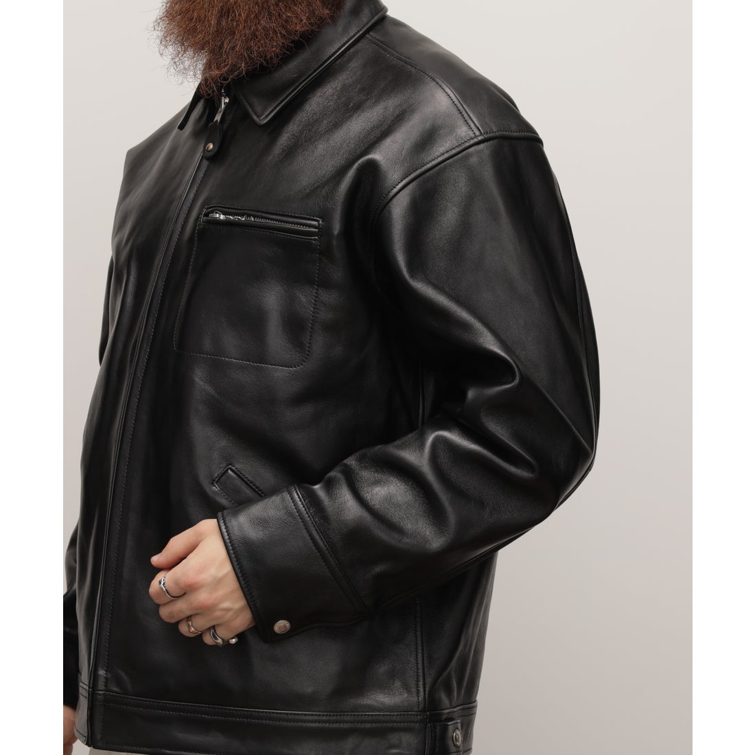 ショット Schott LEATHER TRACKER JACKET/レザートラッカージャケット