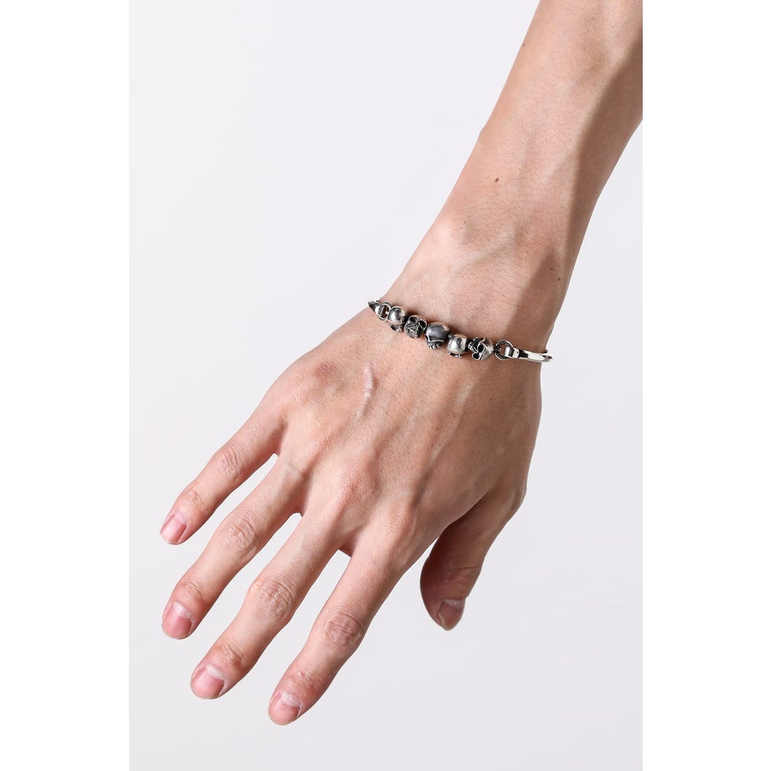 WERKSTATT:MUNCHEN bracelet closure skulls （Silver） - Osaka