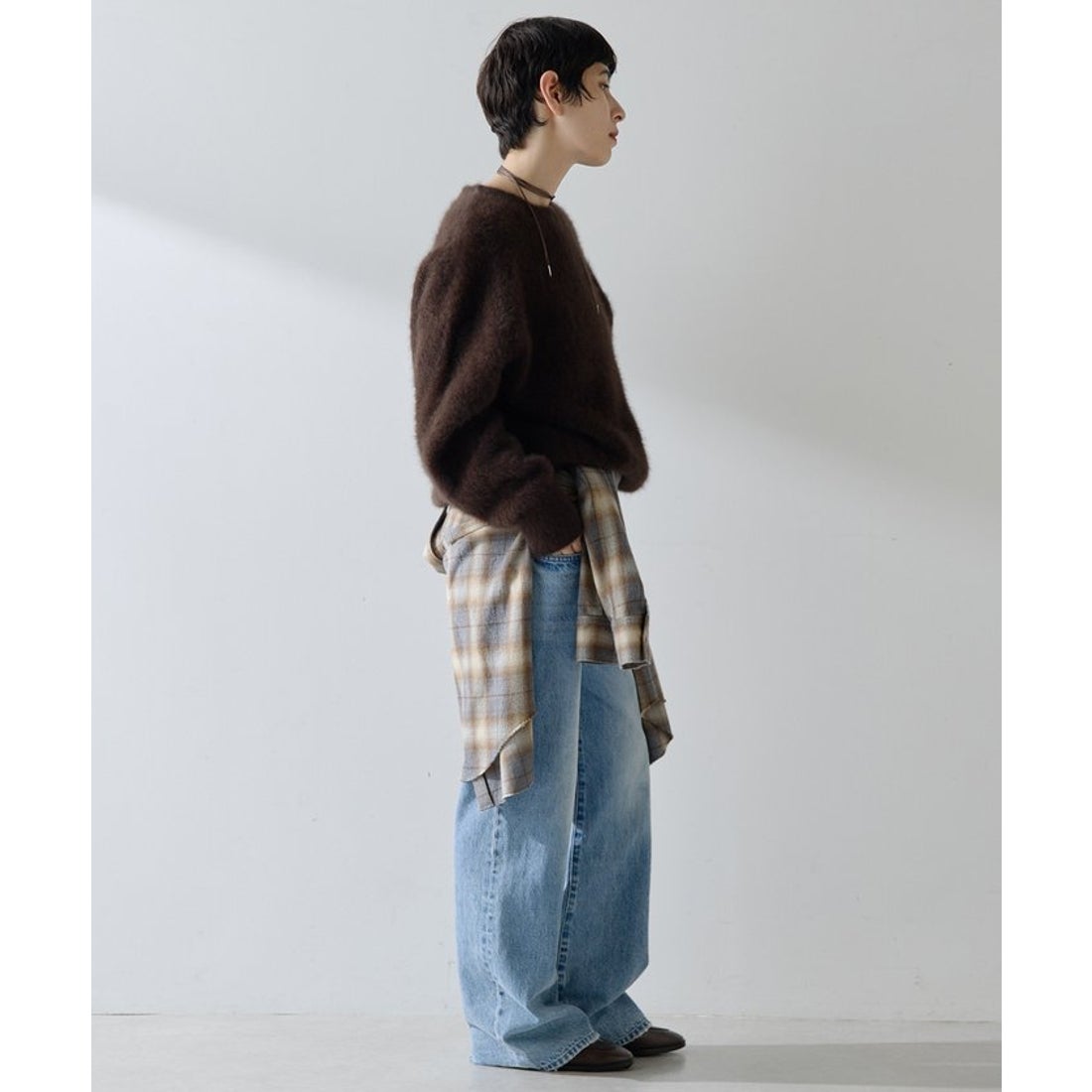 ウィムガゼット Whim Gazette ファークルーネックプルオーバー （pink