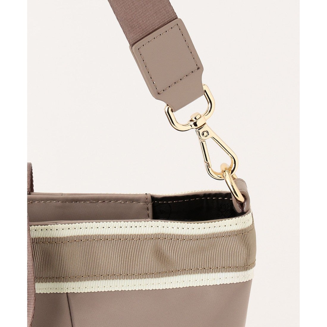 TOCCA DUAL RIBBON NYLON TOTE L トートバッグ L （ネイビー系） -靴