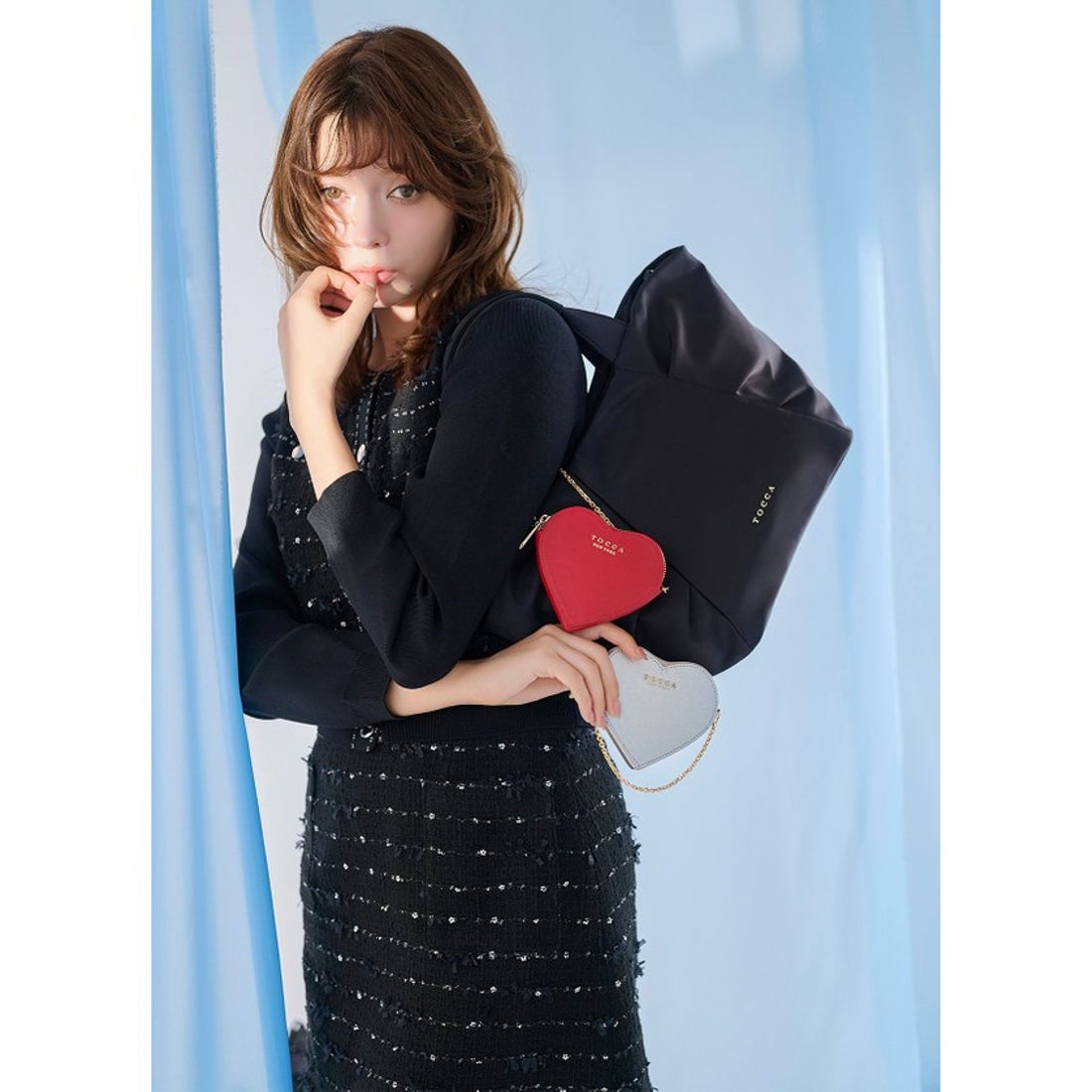 トッカ TOCCA 【撥水】RIBBON KNOT NYLONBAG ナイロントートバッグ