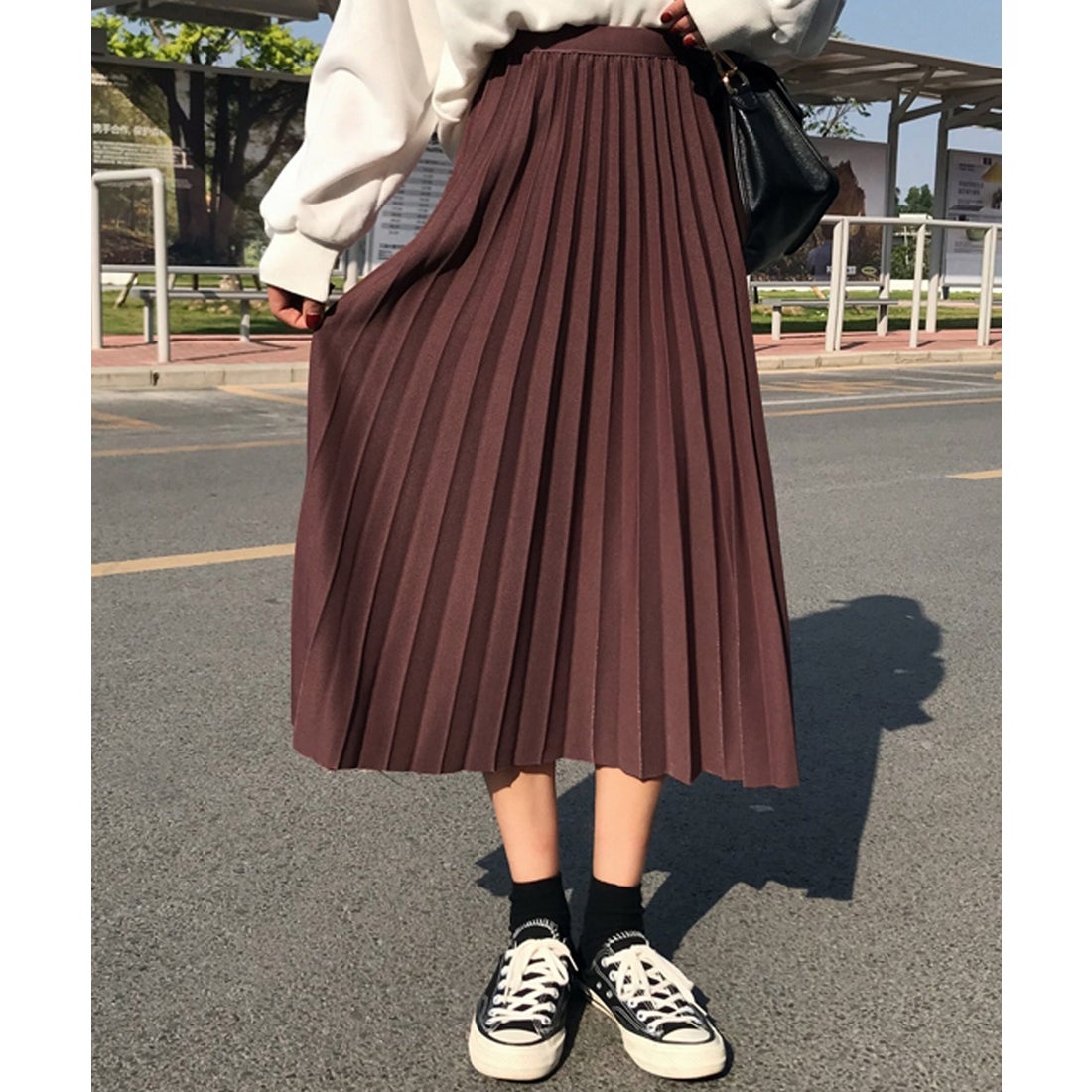 テディショップ Teddyshop プリーツスカート コーデ レディース ミモレ