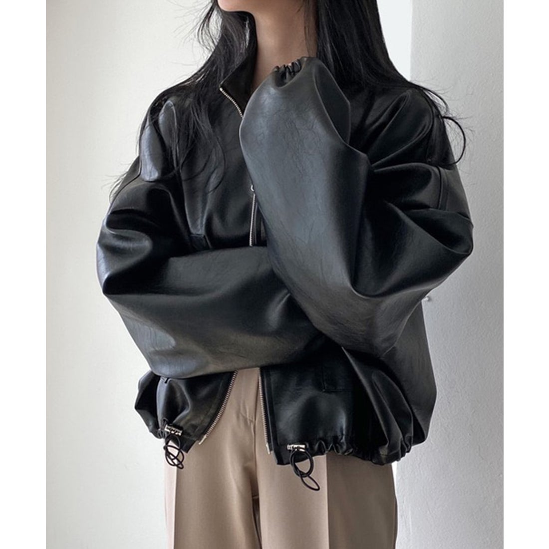 テディショップ Teddyshop レディース バルーンスリーブフェイクレザー