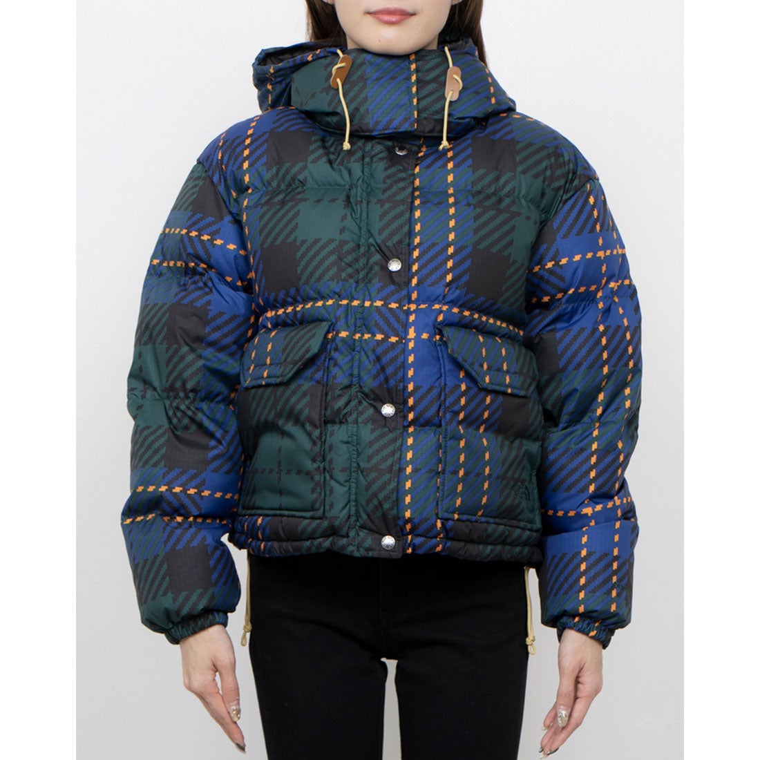 ザ・ノース・フェイス THE NORTH FACE ☆$390 チェック柄フード取外し