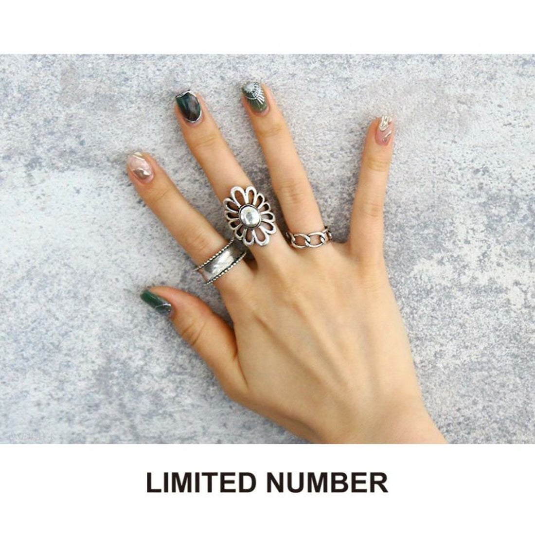 スリーフォータイム Three Four Time フラワーリング #13 （シルバー