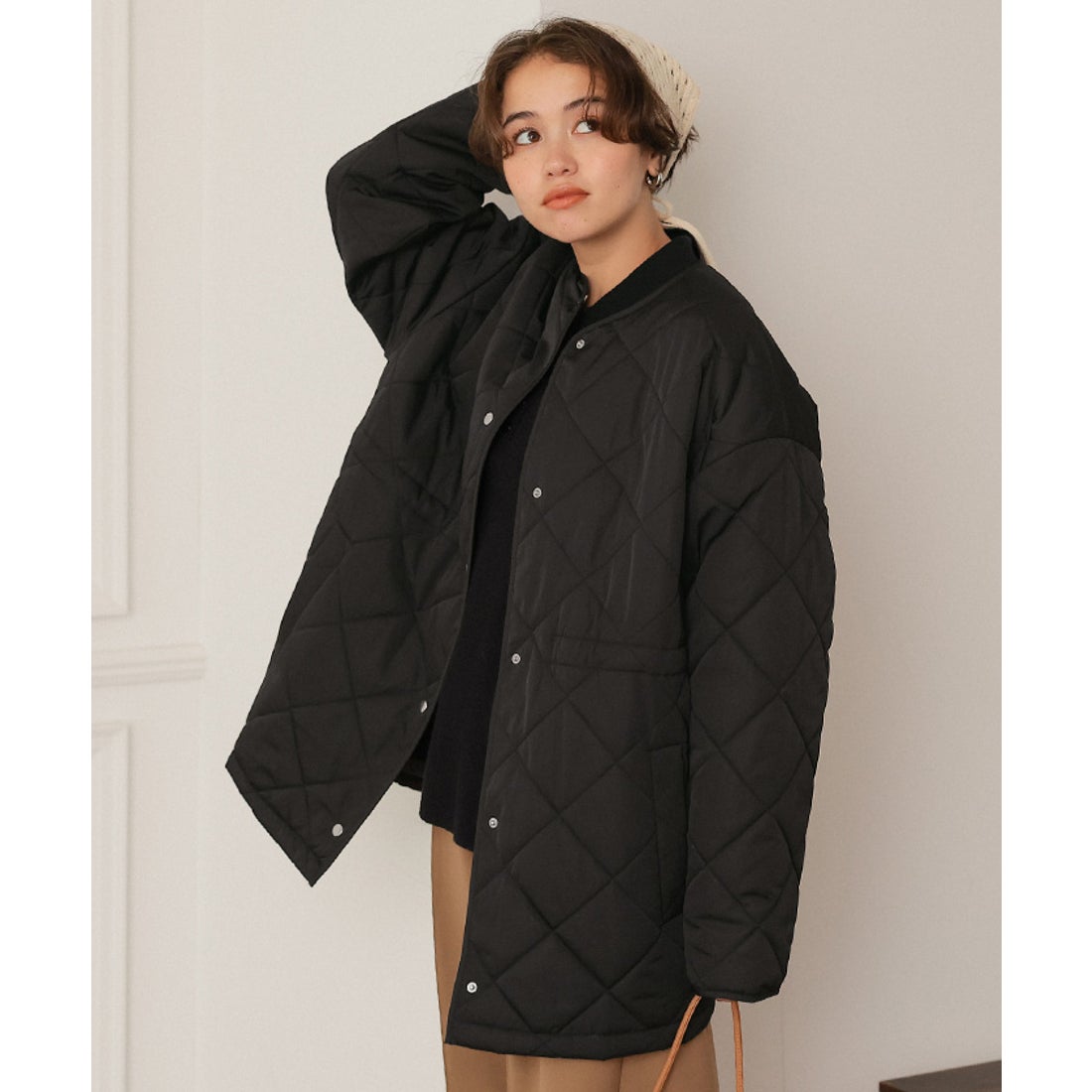 ティティベイト titivate ウエストドローストリングキルティング