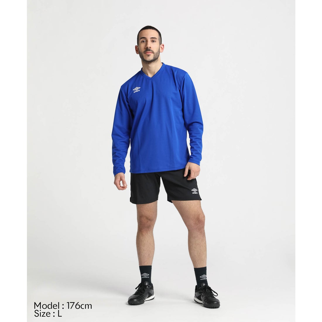 umbro 長袖ゲームシャツ（ワンポイントデザイン）｜吸汗速乾・速乾・UV