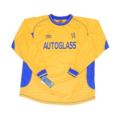 umbro チェルシー 00/01 ユニフォーム アウェイ 長袖 735502 イエロー