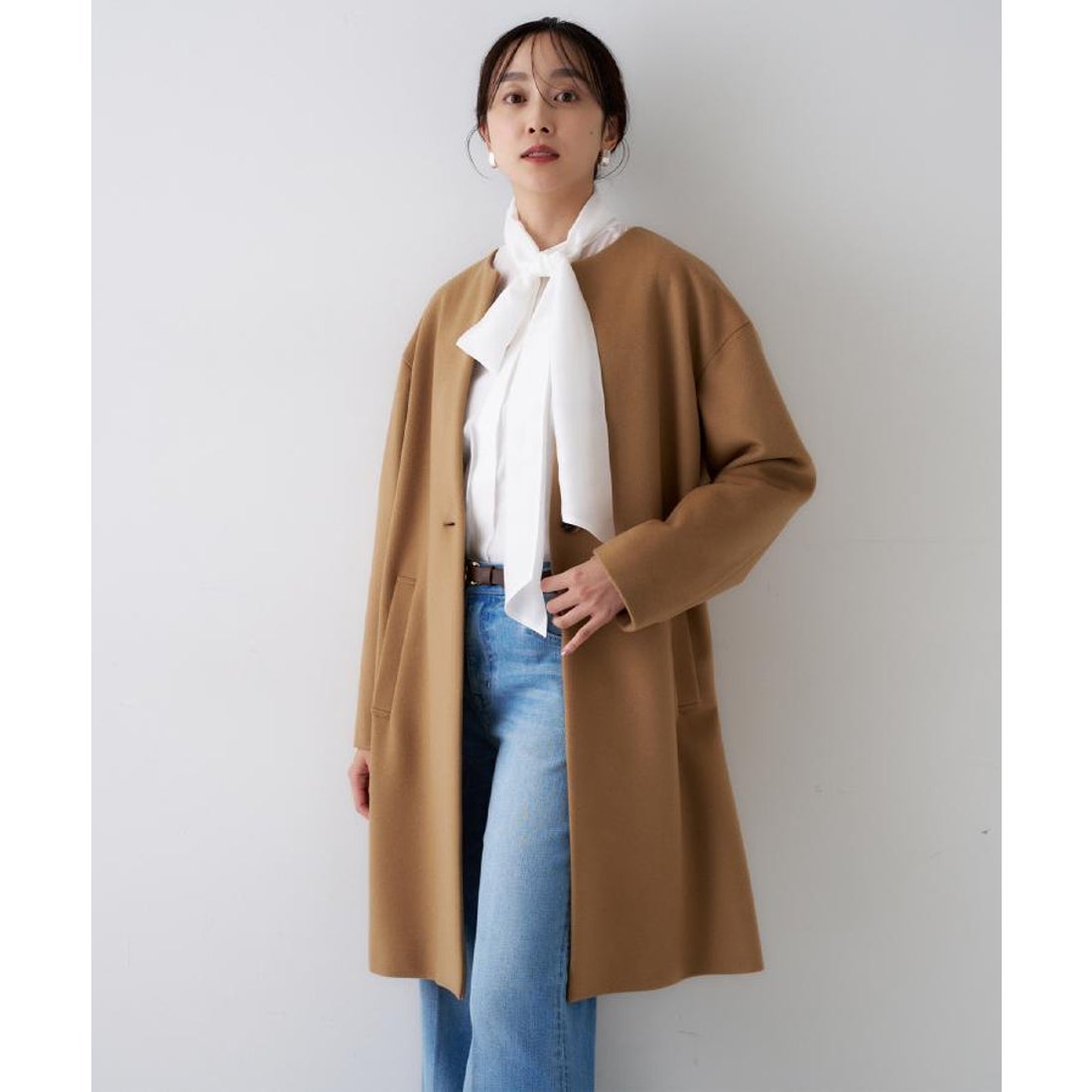 アンタイトル UNTITLED 【日本製／通勤／フォーマル】カシミヤ混ノー