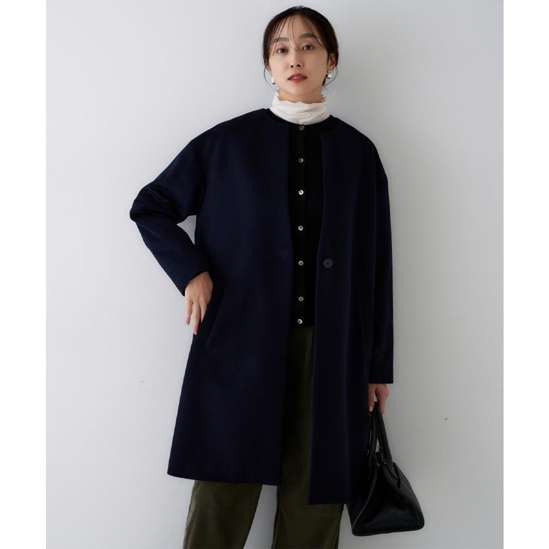 アンタイトル UNTITLED 【日本製／通勤／フォーマル】カシミヤ混ノー