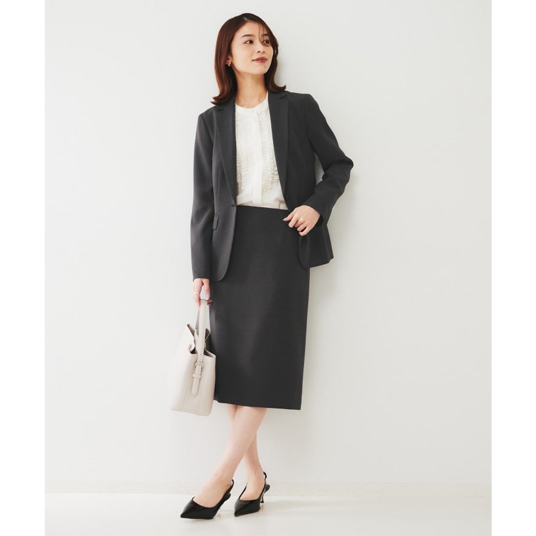 アンタイトル UNTITLED ライトウェイト タイトスカート （ピンク