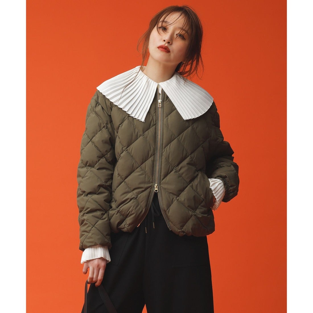 UNFILO 【UNFILO×TAION】キルティング ショート丈ブルゾン