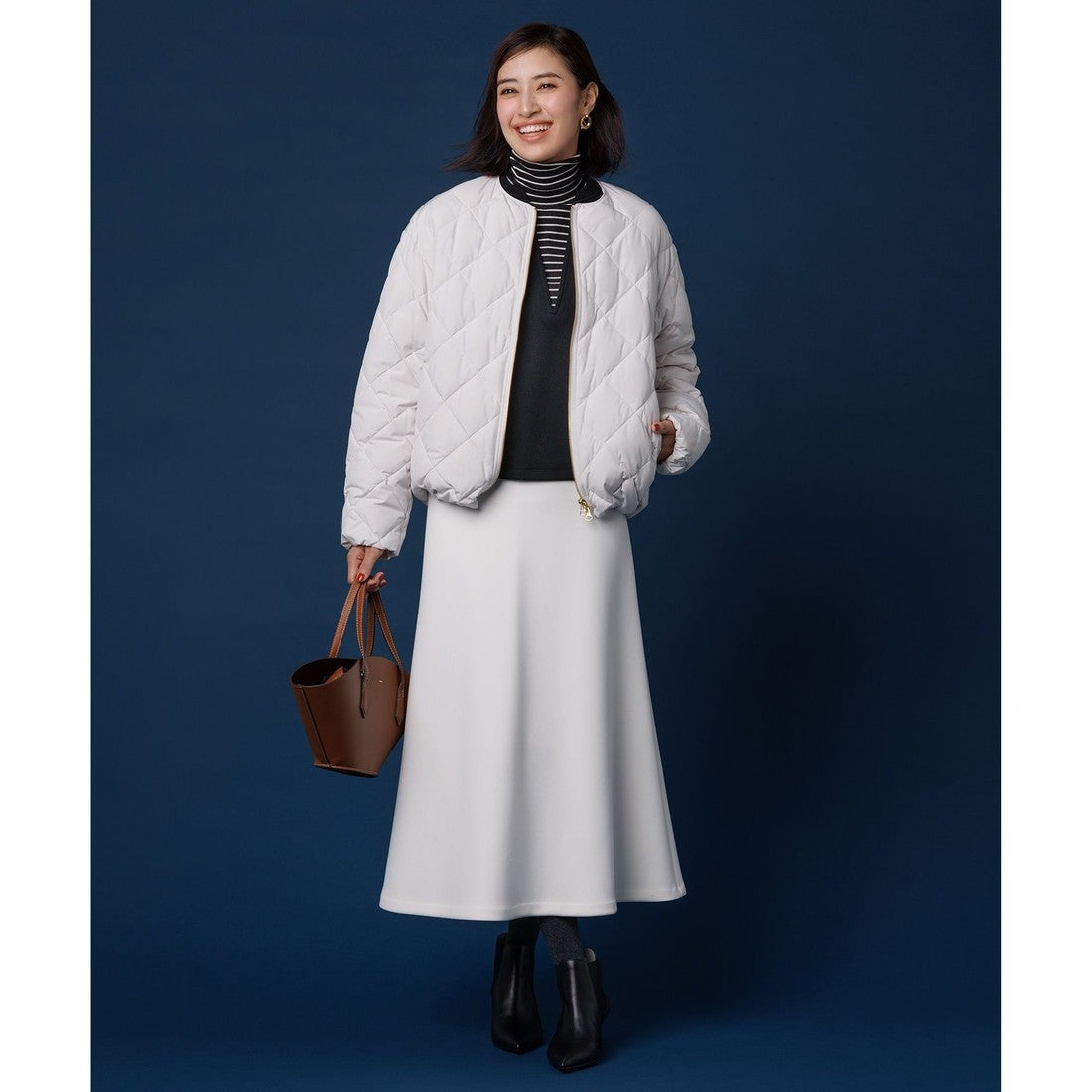 UNFILO 【UNFILO×TAION】キルティング ショート丈ブルゾン