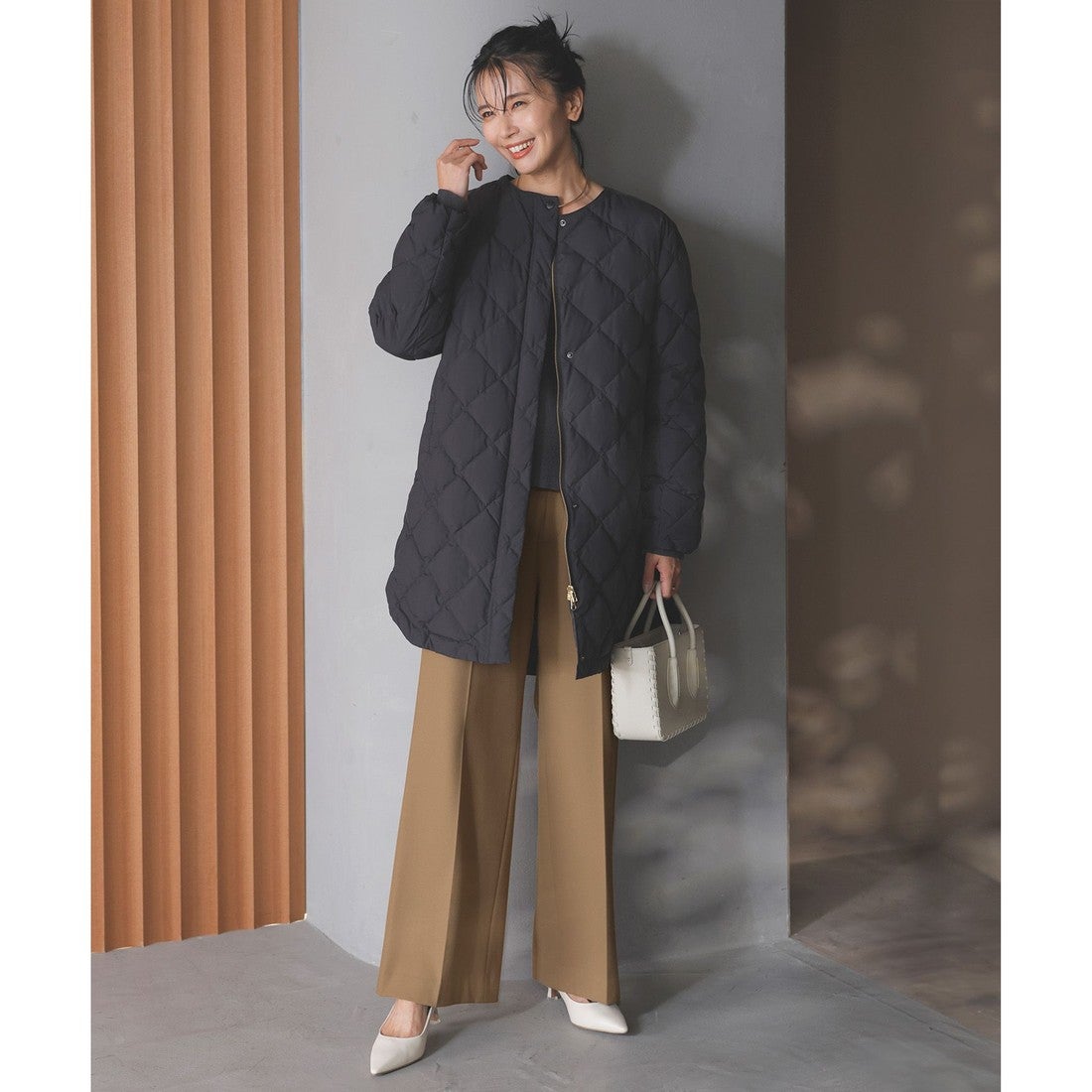 UNFILO L 【TAION×UNFILO 】2WAY キルティングダウン （ブラック） -靴