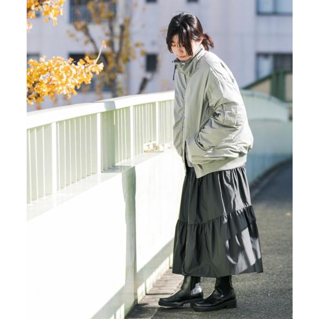 エカル EKAL 撥水ボンバージャケット （グレー） - ファッション通販