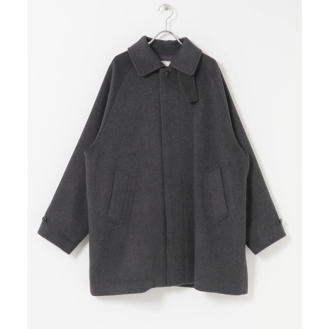 カグレ かぐれ ウールバックタックショートコート （チャコールグレー
