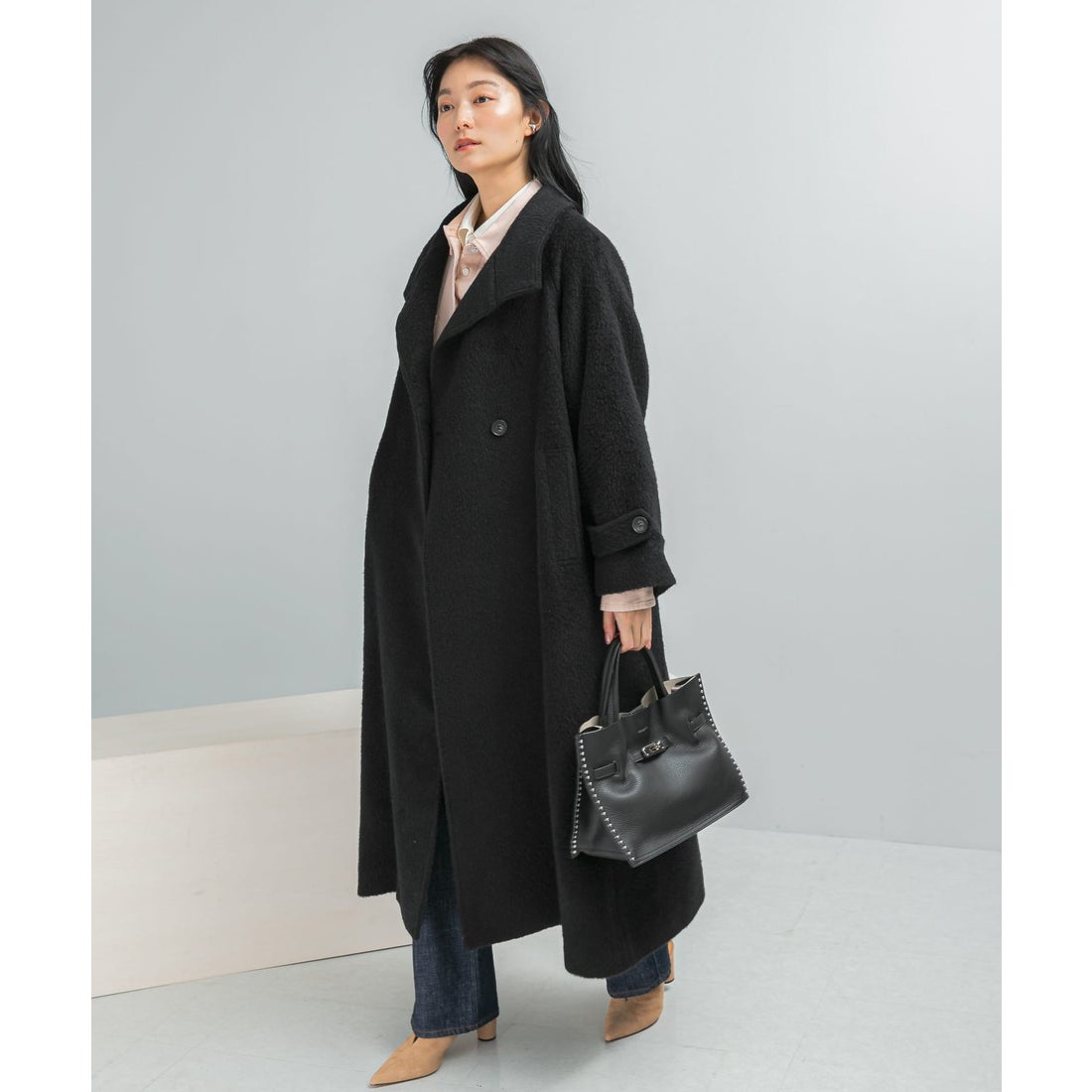 アーバンリサーチ ロッソ URBAN RESEARCH ROSSO アルパカ混シャギー