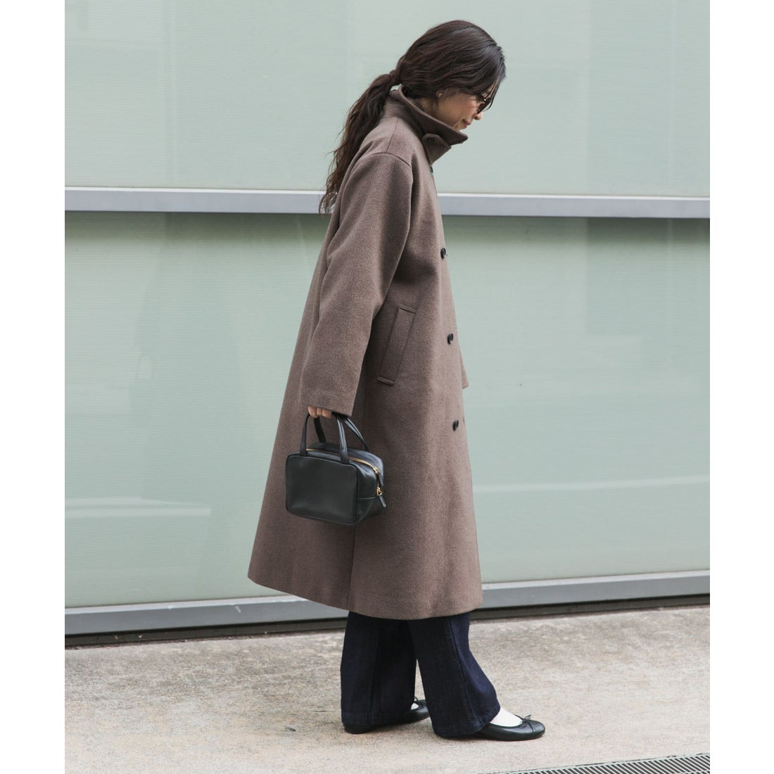 アーバンリサーチ ドアーズ URBAN RESEARCH DOORS ウールロングコート