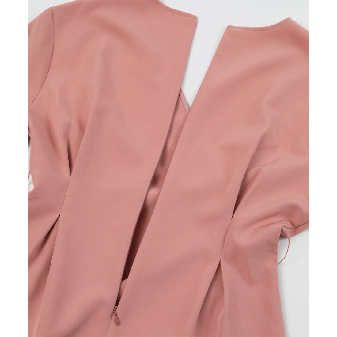 ユアーズ ur's ベルト付ウエストタックカシュクールブラウス （ピンク