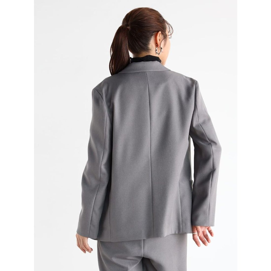 ヴァン Vin ダブルブレストテーラードジャケット （アッシュグレー