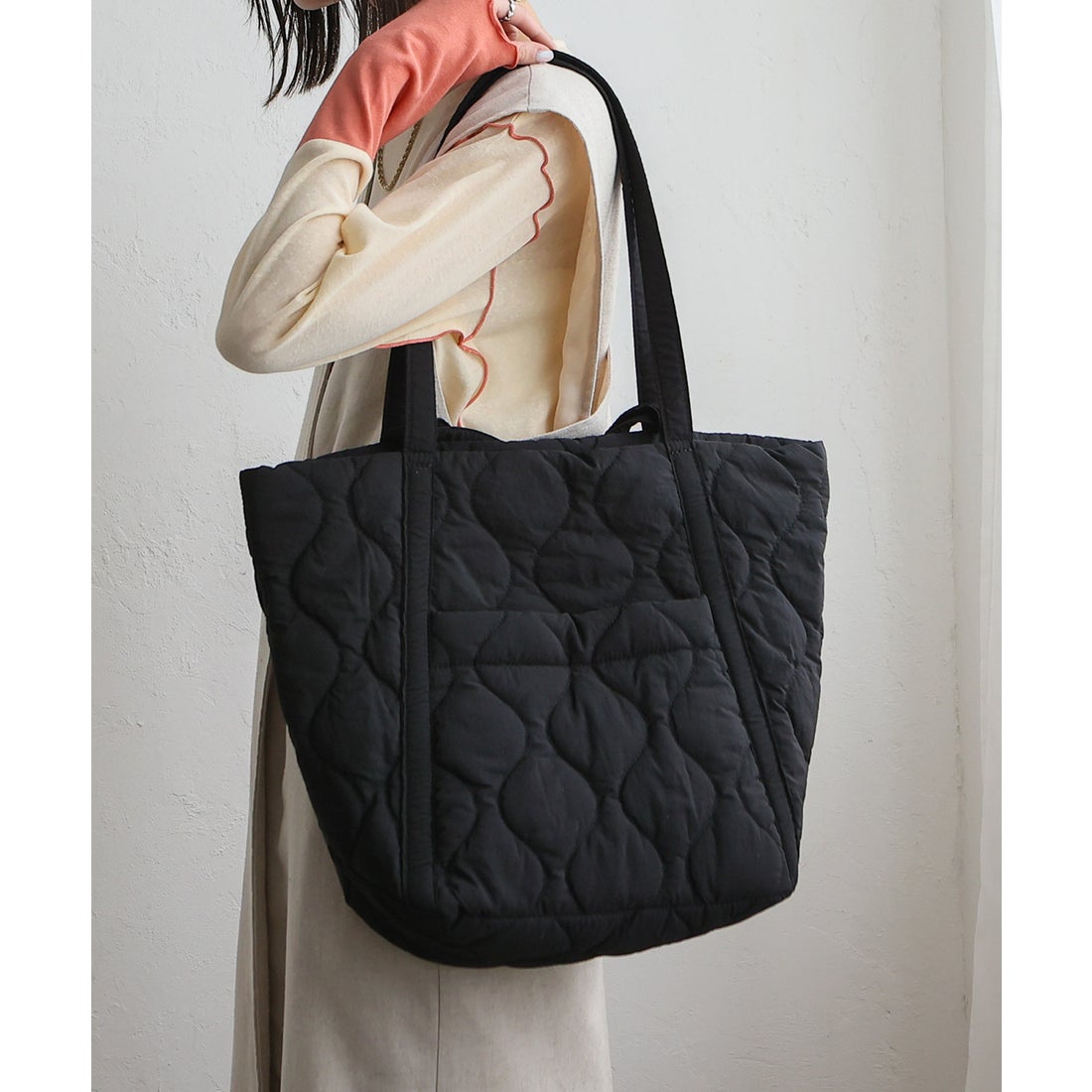 ヴィータフェリーチェ VitaFelice キルティングマザーズバッグ （BLACK