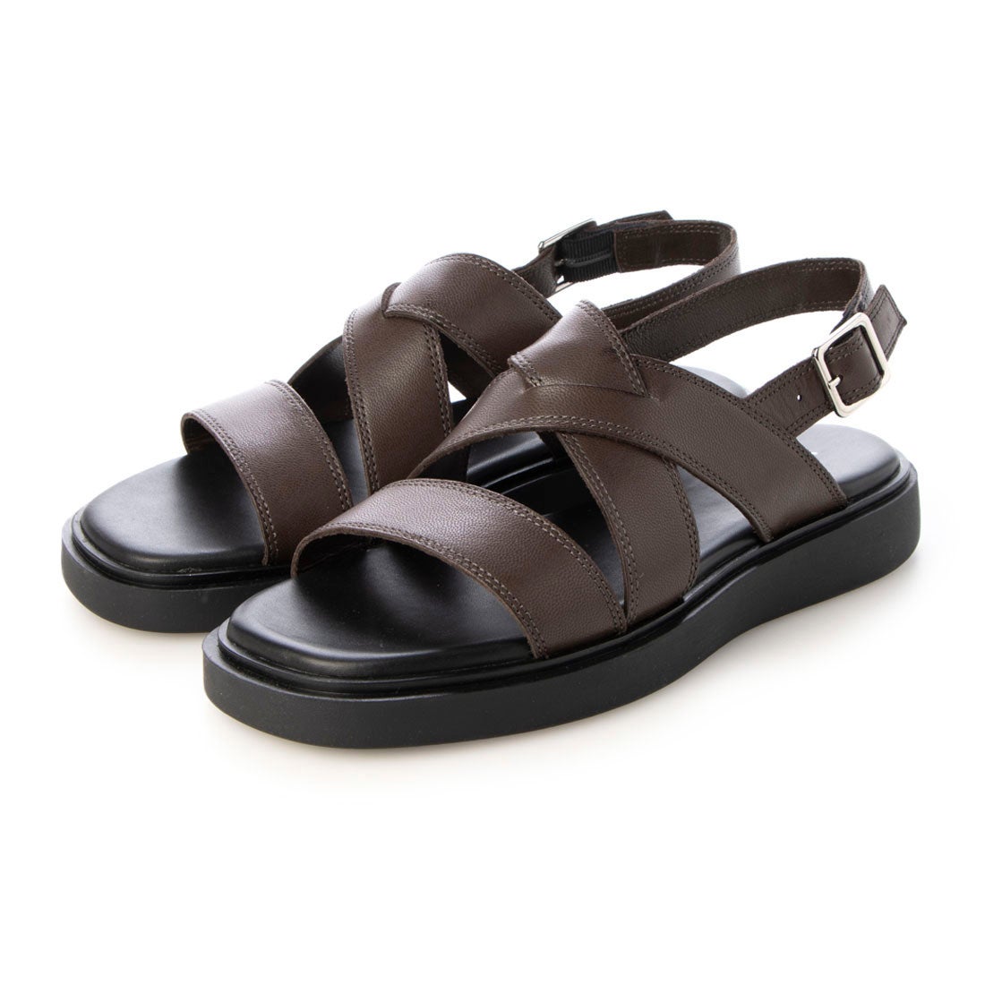 バガボンド VAGABOND スクエアトウストラップフラットサンダル