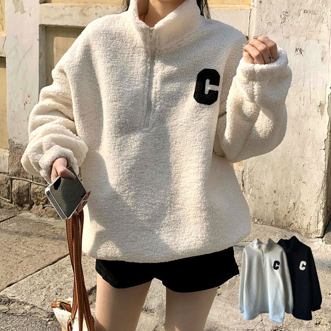 ビビッドレディ VIVIDLADY モコモコ オーバーフィット ボア アノラック