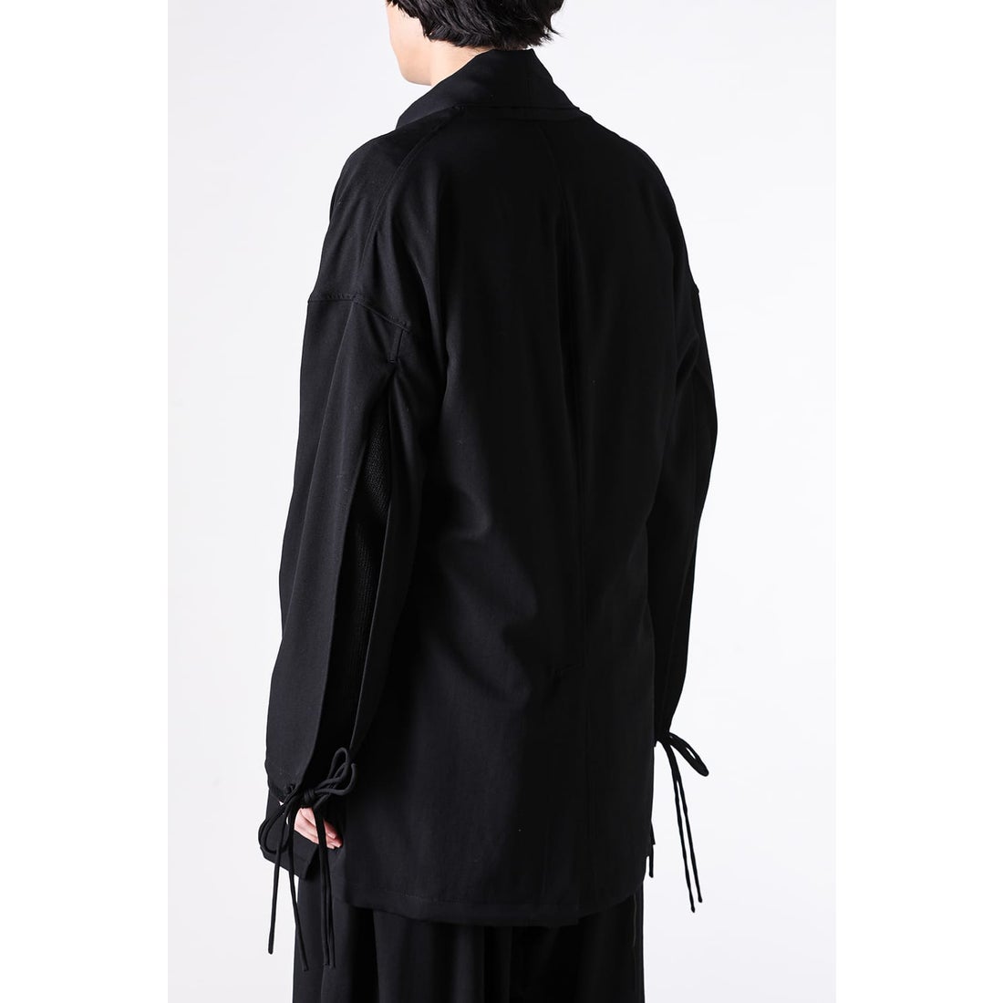 Yohji Yamamoto POUR HOMME China buttun scarf jacket （Black