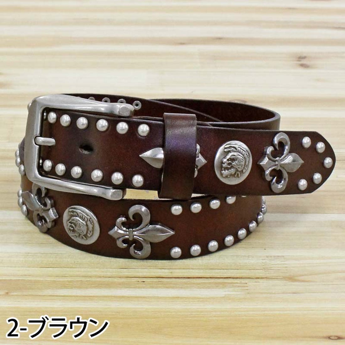 トップイズム TopIsm ベルト メンズ 本革 レザー ウエスタン スタッズ