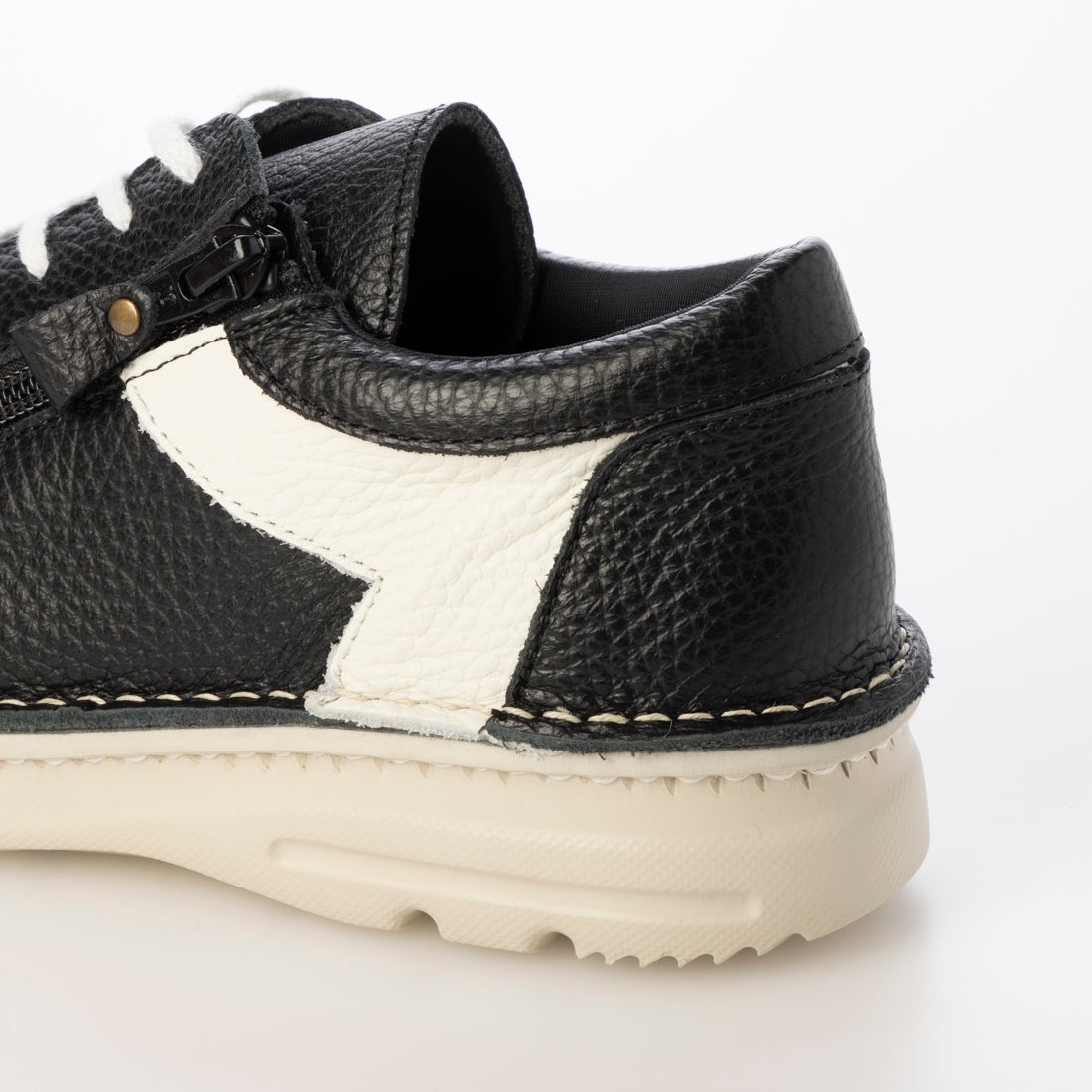 本革レースアップシューズ （ブラックホワイト） -YOSUKE U・S