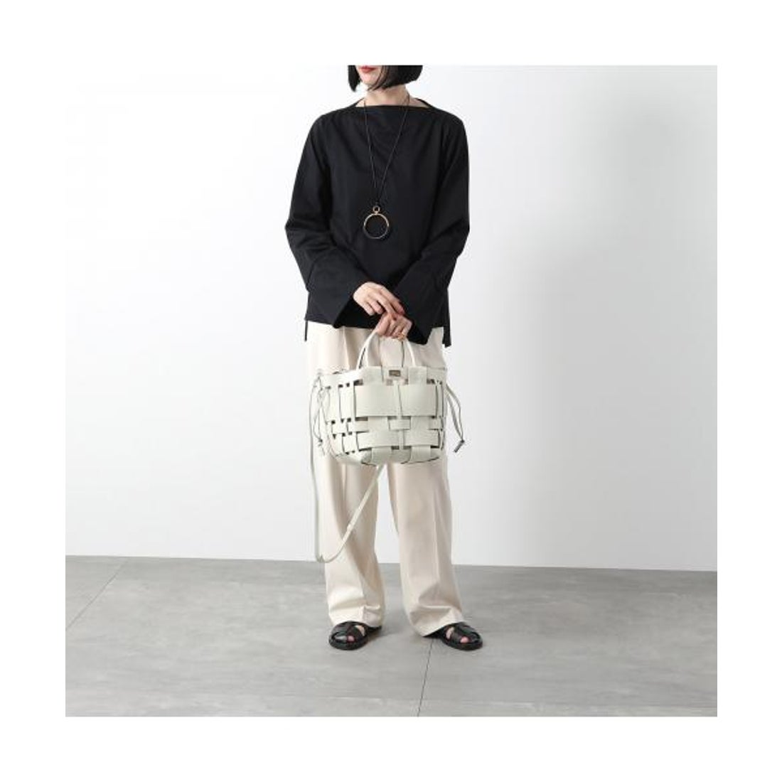 ザンケッティ ZANCHETTI ZANCHETTI トートバッグ WOVEN MIDI SHOPPER