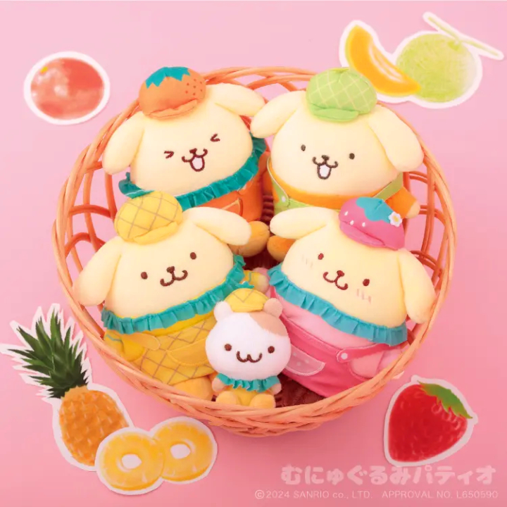 ポムポムプリンがフルーツや野菜モチーフの衣装に♡「クローバー