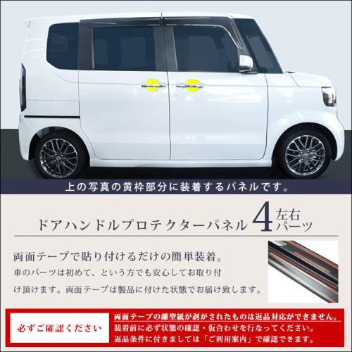 ホンダ N-BOX（JF5/JF6）ドアハンドルプロテクターパネル（カバー