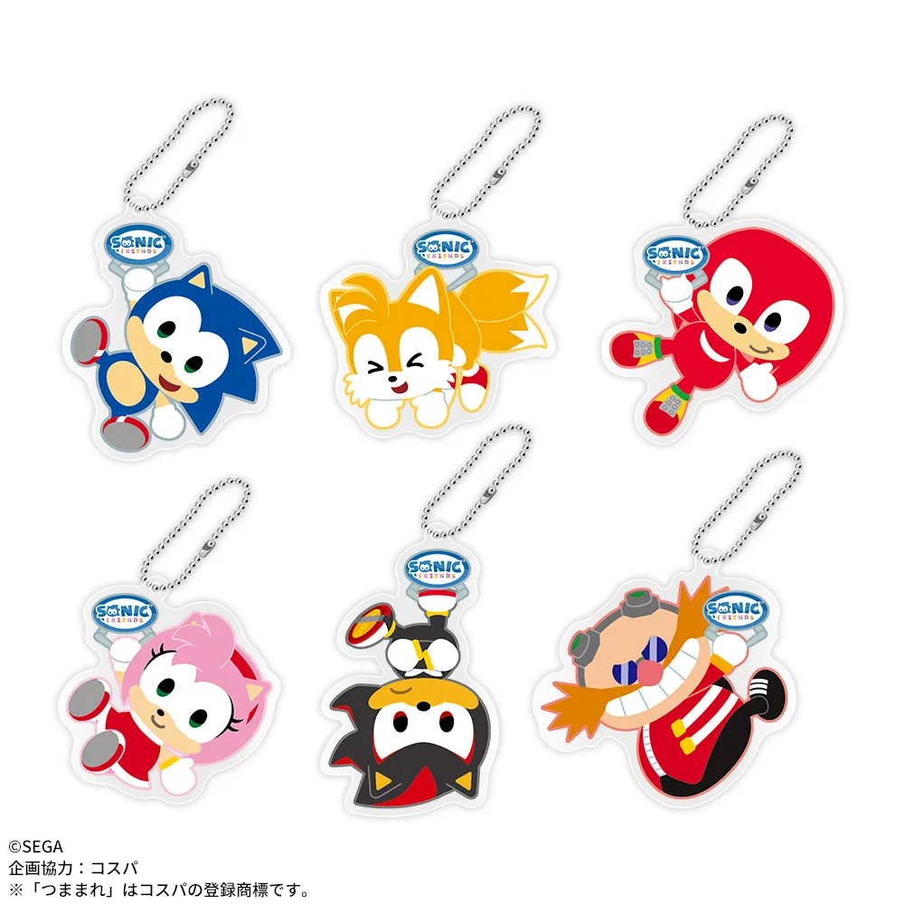 SONIC & FRIENDS UFOつままれ アクリルキーチェーン｜プライズ・くじ