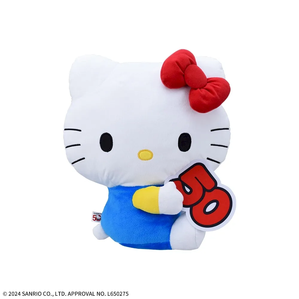 ハローキティ LLぬいぐるみ 50周年Ver.｜プライズ・くじ・グッズ情報