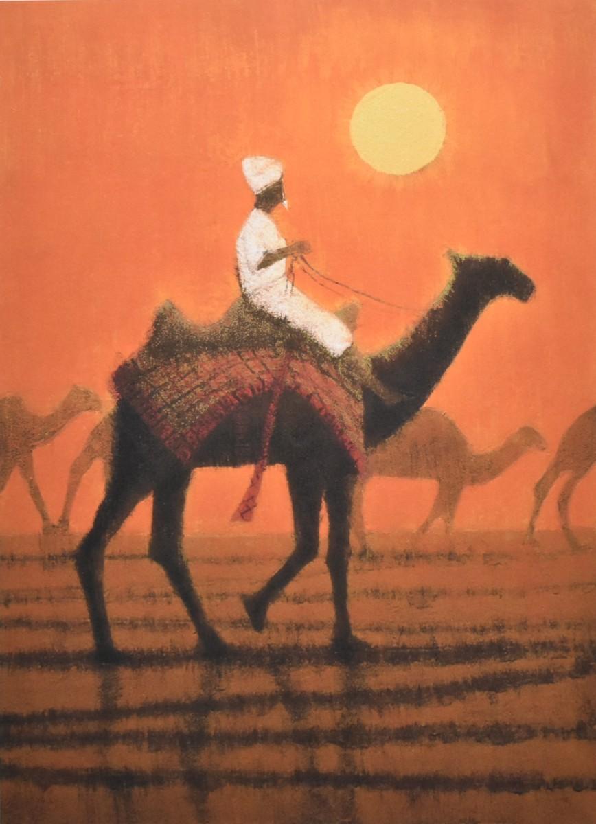 朝陽の砂漠を行く | ｜正光画廊