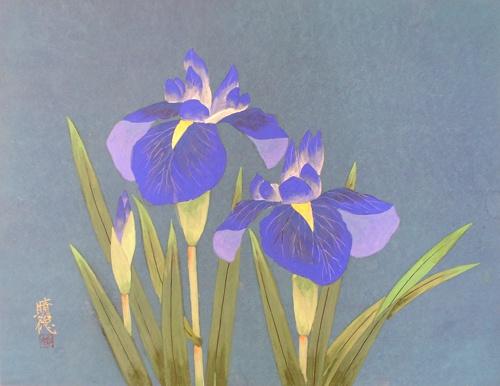 日本画10号 「菖蒲」 | ｜正光画廊