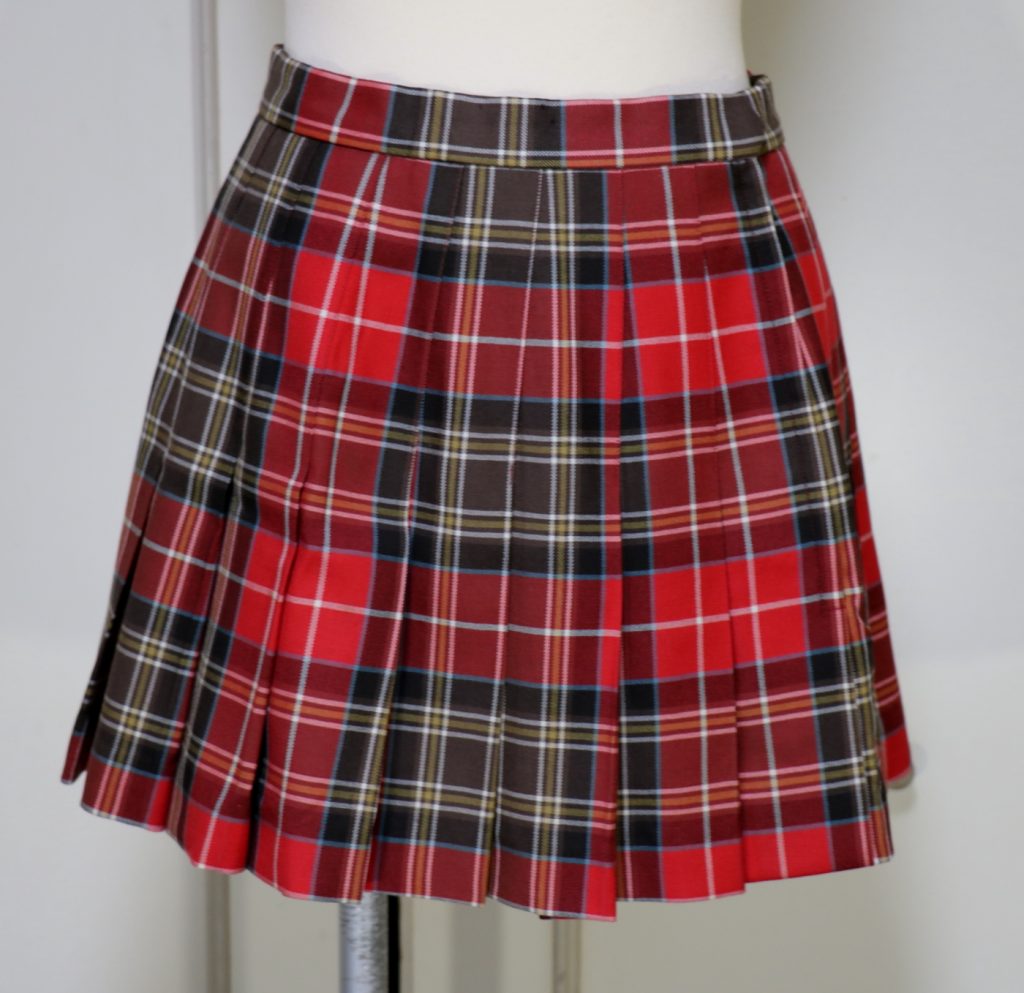 東京都 品川女子学院中等部 稀少カジュアル 旧赤色チェックスカート