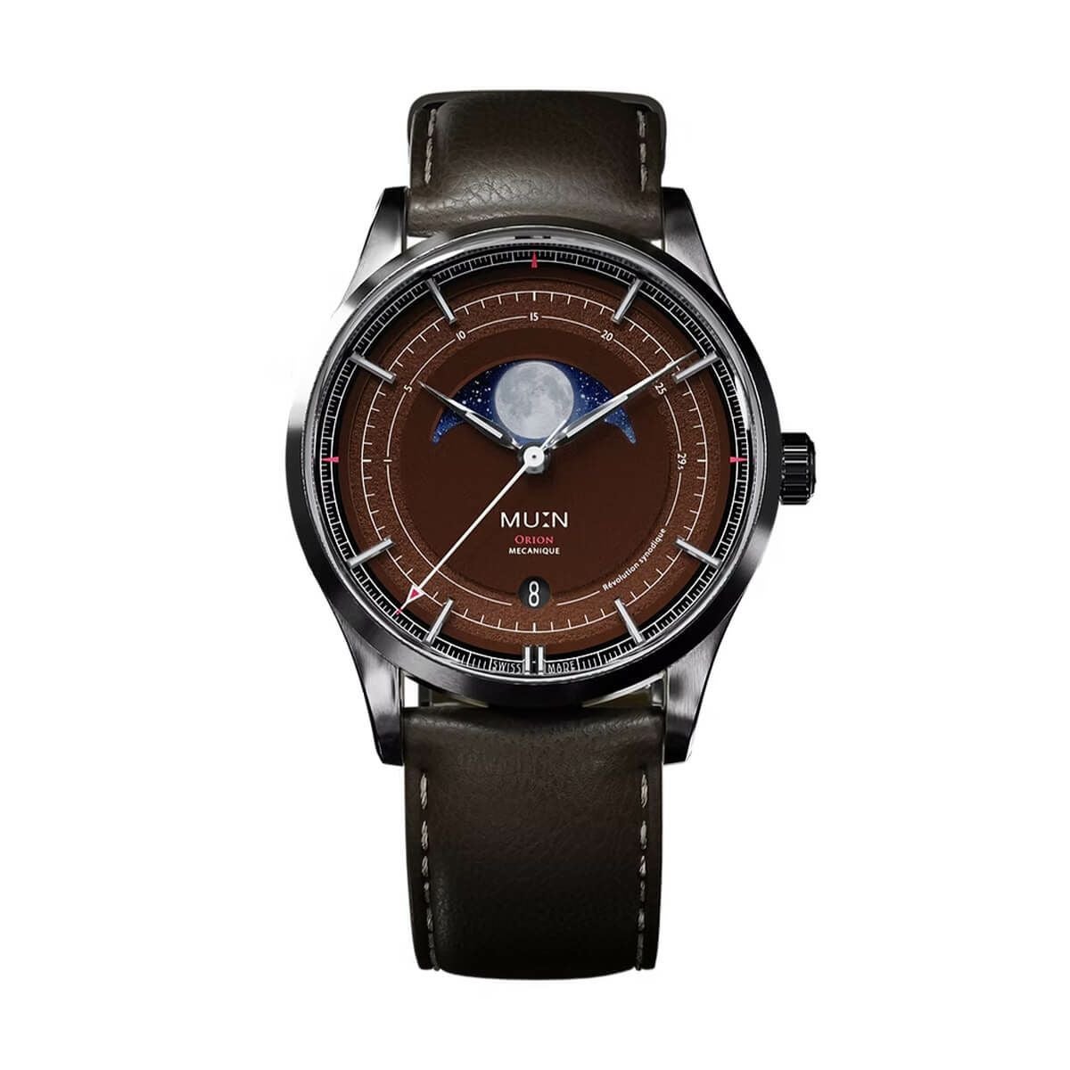 MU:N Watches / ムンウォッチ ORION オリオン グレー ブラウン レザー