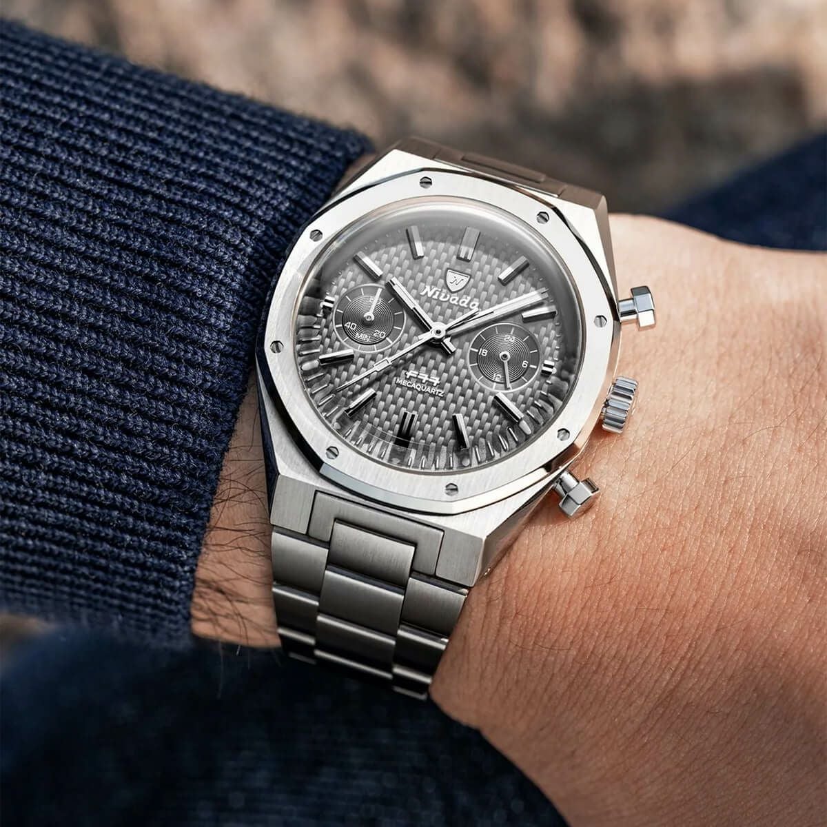 Nivada Grenchen / ニバダ グレンヒェン F77 クロノ メカクウォーツ