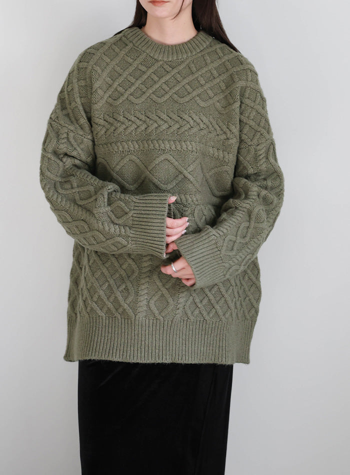 ランダムケーブルオーバーニット – SELECT MOCA