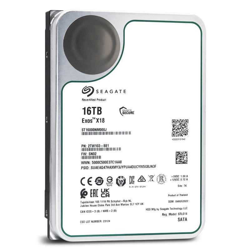 Seagate Exos X18 ST16000NM000J 16TB SATA 3.5